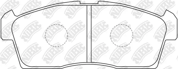 PN9426 NIBK Комплект тормозных колодок, дисковый тормоз (фото 1)
