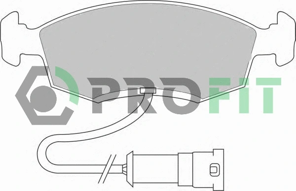 5000-0276 PROFIT Комплект тормозных колодок, дисковый тормоз (фото 1)