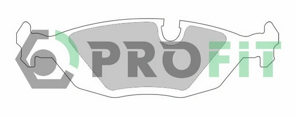5000-0296 PROFIT Комплект тормозных колодок, дисковый тормоз (фото 1)