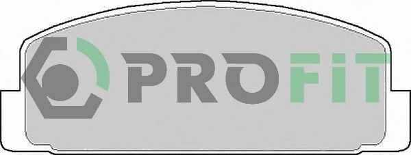 5000-0372 PROFIT Комплект тормозных колодок, дисковый тормоз (фото 1)