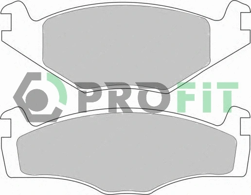 5000-0419 PROFIT Комплект тормозных колодок, дисковый тормоз (фото 1)
