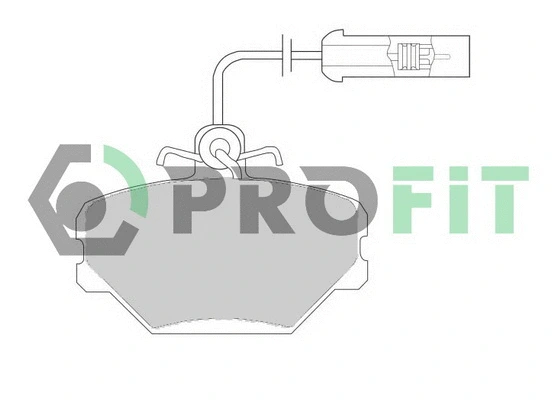 5000-0524 PROFIT Комплект тормозных колодок, дисковый тормоз (фото 1)