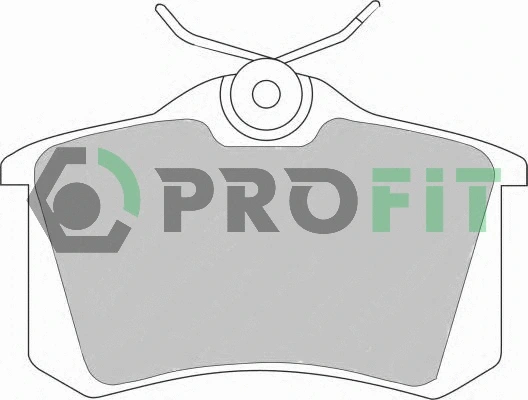 5000-0541 PROFIT Комплект тормозных колодок, дисковый тормоз (фото 1)