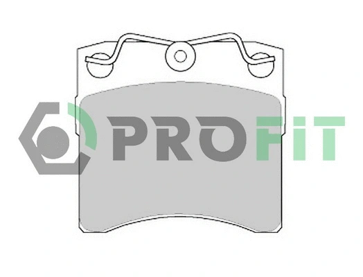 5000-0722 PROFIT Комплект тормозных колодок, дисковый тормоз (фото 1)