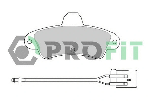 5000-0913 PROFIT Комплект тормозных колодок, дисковый тормоз (фото 1)