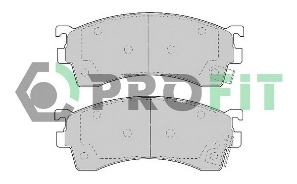 5000-0950 PROFIT Комплект тормозных колодок, дисковый тормоз (фото 1)