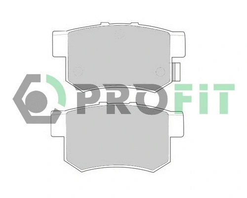 5000-0956 PROFIT Комплект тормозных колодок, дисковый тормоз (фото 1)