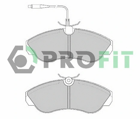 5000-0968 PROFIT Комплект тормозных колодок, дисковый тормоз (фото 1)