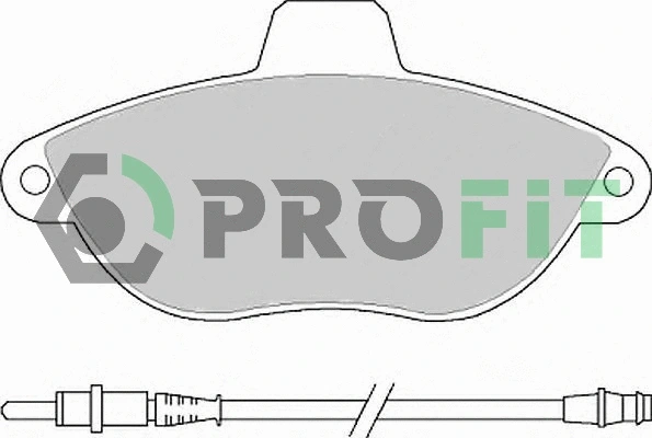 5000-1002 PROFIT Комплект тормозных колодок, дисковый тормоз (фото 1)