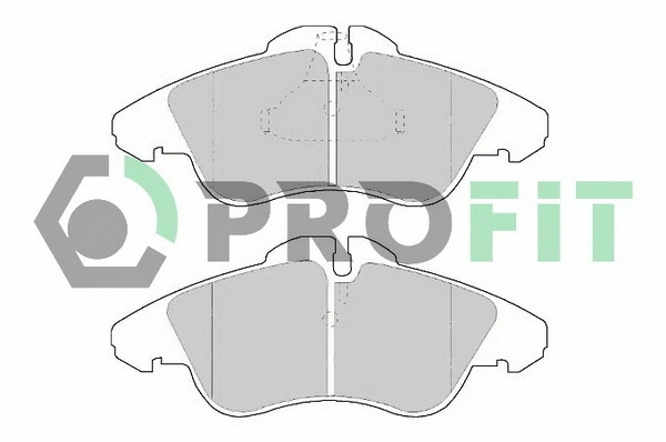 5000-1038 C PROFIT Комплект тормозных колодок, дисковый тормоз (фото 1)