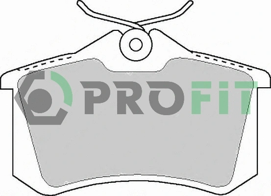 5000-1083 C PROFIT Комплект тормозных колодок, дисковый тормоз (фото 1)
