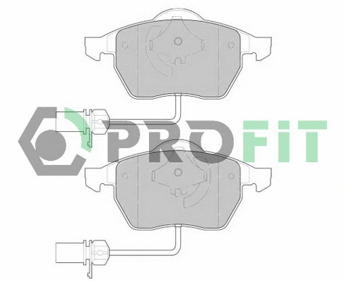 5000-1323 PROFIT Комплект тормозных колодок, дисковый тормоз (фото 1)