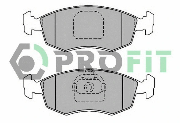 5000-1376 C PROFIT Комплект тормозных колодок, дисковый тормоз (фото 1)