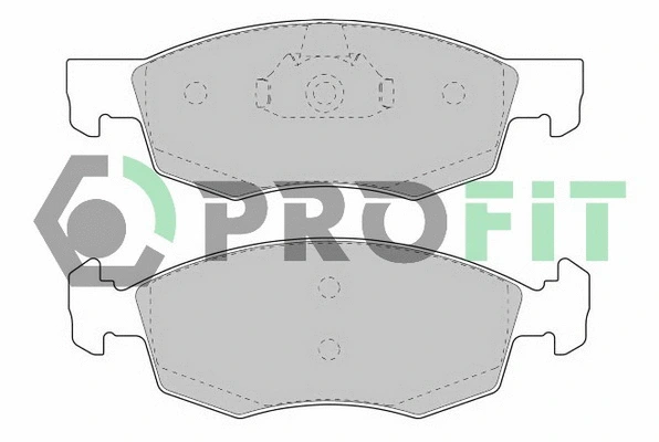 5000-1377 PROFIT Комплект тормозных колодок, дисковый тормоз (фото 1)