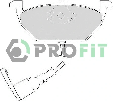 5000-1398 C PROFIT Комплект тормозных колодок, дисковый тормоз (фото 1)
