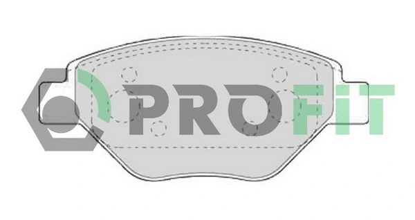 5000-1409 PROFIT Комплект тормозных колодок, дисковый тормоз (фото 1)