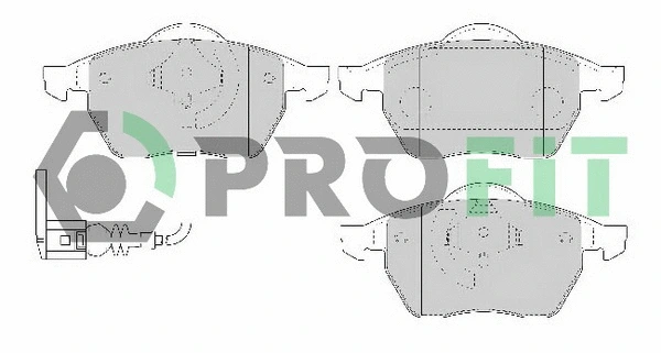 5000-1463 C PROFIT Комплект тормозных колодок, дисковый тормоз (фото 1)