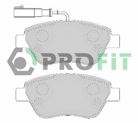 5000-1466 PROFIT Комплект тормозных колодок, дисковый тормоз (фото 1)