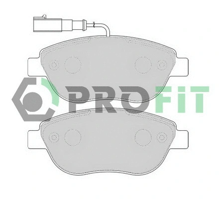 5000-1467 PROFIT Комплект тормозных колодок, дисковый тормоз (фото 1)