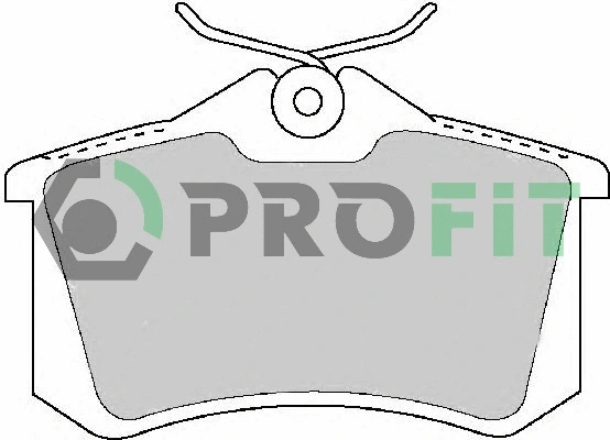 5000-1491 PROFIT Комплект тормозных колодок, дисковый тормоз (фото 1)