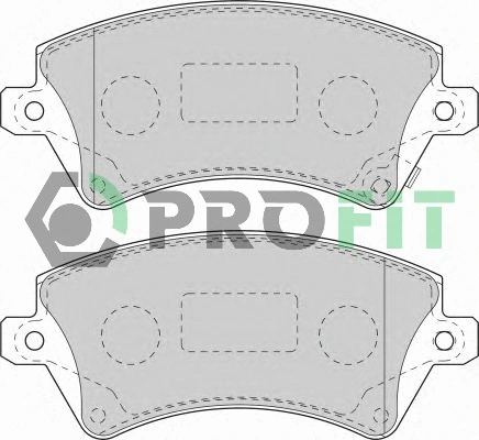 5000-1573 PROFIT Комплект тормозных колодок, дисковый тормоз (фото 1)