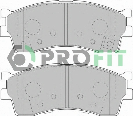 5000-1602 PROFIT Комплект тормозных колодок, дисковый тормоз (фото 1)