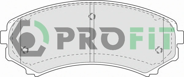 5000-1603 PROFIT Комплект тормозных колодок, дисковый тормоз (фото 1)