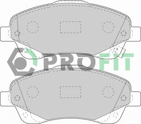 5000-1648 C PROFIT Комплект тормозных колодок, дисковый тормоз (фото 1)