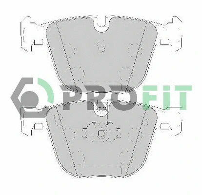 5000-1672 C PROFIT Комплект тормозных колодок, дисковый тормоз (фото 1)