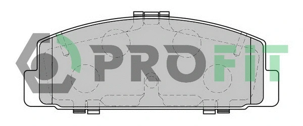 5000-1721 PROFIT Комплект тормозных колодок, дисковый тормоз (фото 1)