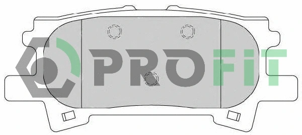 5000-1731 C PROFIT Комплект тормозных колодок, дисковый тормоз (фото 1)