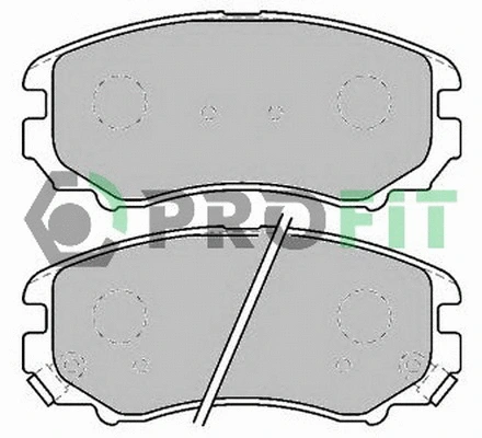 5000-1733 PROFIT Комплект тормозных колодок, дисковый тормоз (фото 1)
