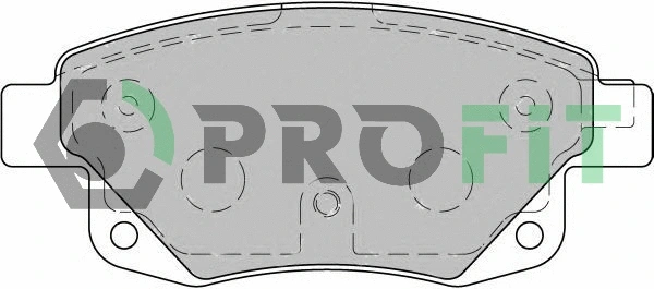 5000-1930 PROFIT Комплект тормозных колодок, дисковый тормоз (фото 1)
