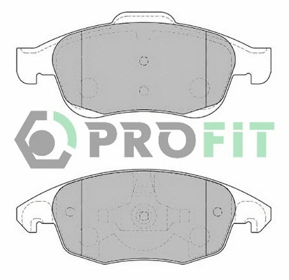 5000-1971 PROFIT Комплект тормозных колодок, дисковый тормоз (фото 1)