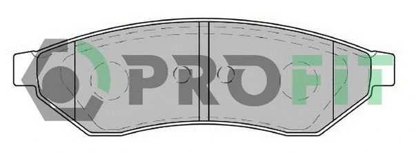 5000-1986 PROFIT Комплект тормозных колодок, дисковый тормоз (фото 1)