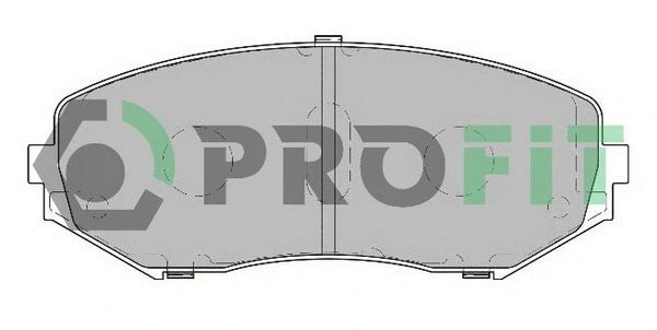 5000-2017 PROFIT Комплект тормозных колодок, дисковый тормоз (фото 1)