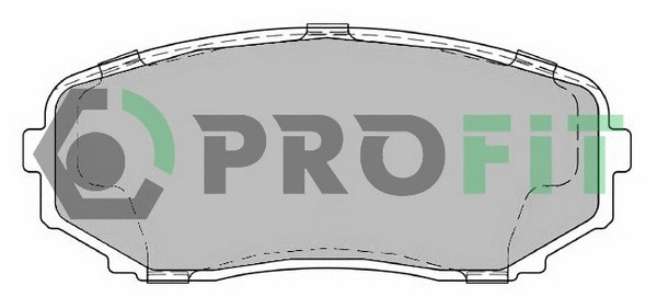 5000-2019 C PROFIT Комплект тормозных колодок, дисковый тормоз (фото 1)