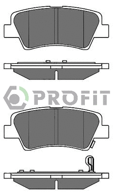5000-2023 PROFIT Комплект тормозных колодок, дисковый тормоз (фото 1)