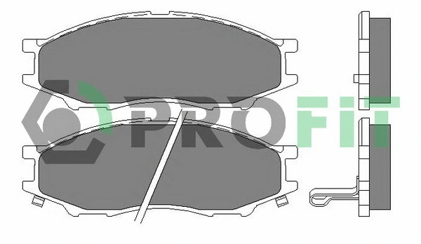 5000-2024 PROFIT Комплект тормозных колодок, дисковый тормоз (фото 1)