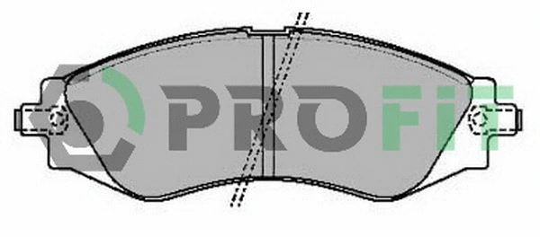 5000-2049 PROFIT Комплект тормозных колодок, дисковый тормоз (фото 1)