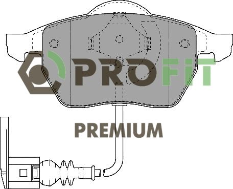 5005-1463 PROFIT Комплект тормозных колодок, дисковый тормоз (фото 1)