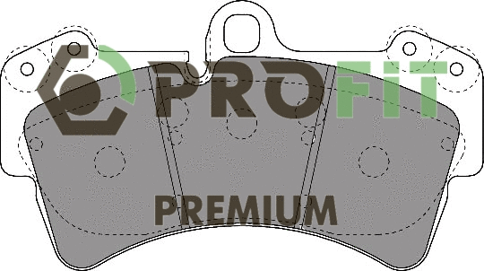 5005-1626 PROFIT Комплект тормозных колодок, дисковый тормоз (фото 1)