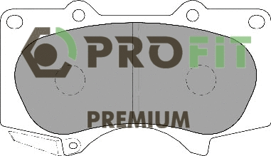 5005-1698 PROFIT Комплект тормозных колодок, дисковый тормоз (фото 1)