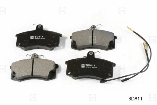 BD811 HOLA Комплект тормозных колодок, дисковый тормоз (фото 2)