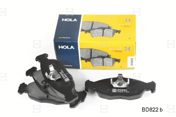 BD822 HOLA Комплект тормозных колодок, дисковый тормоз (фото 1)