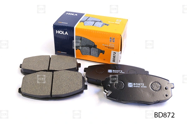 BD872 HOLA Комплект тормозных колодок, дисковый тормоз (фото 2)