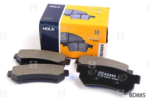 BD885 HOLA Комплект тормозных колодок, дисковый тормоз (фото 2)