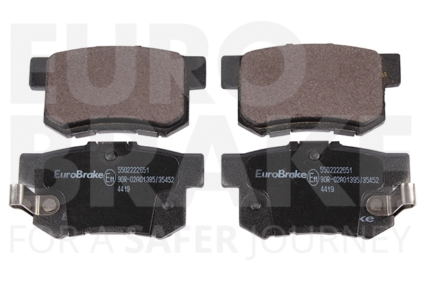 5502222651 EUROBRAKE Комплект тормозных колодок, дисковый тормоз (фото 1)