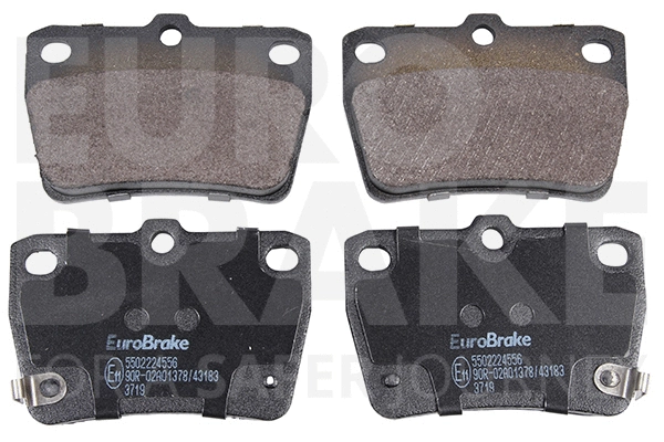 5502224556 EUROBRAKE Комплект тормозных колодок, дисковый тормоз (фото 1)