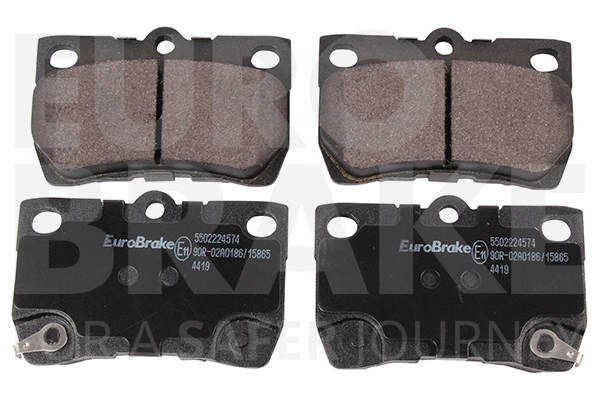 5502224574 EUROBRAKE Комплект тормозных колодок, дисковый тормоз (фото 1)
